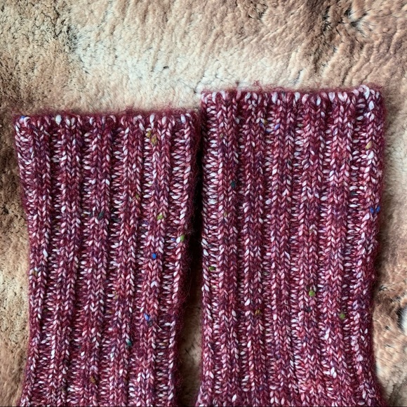 Rebecca Taylor Soft Tweed Cable Pullover Bordeaux - Picture 5 of 8